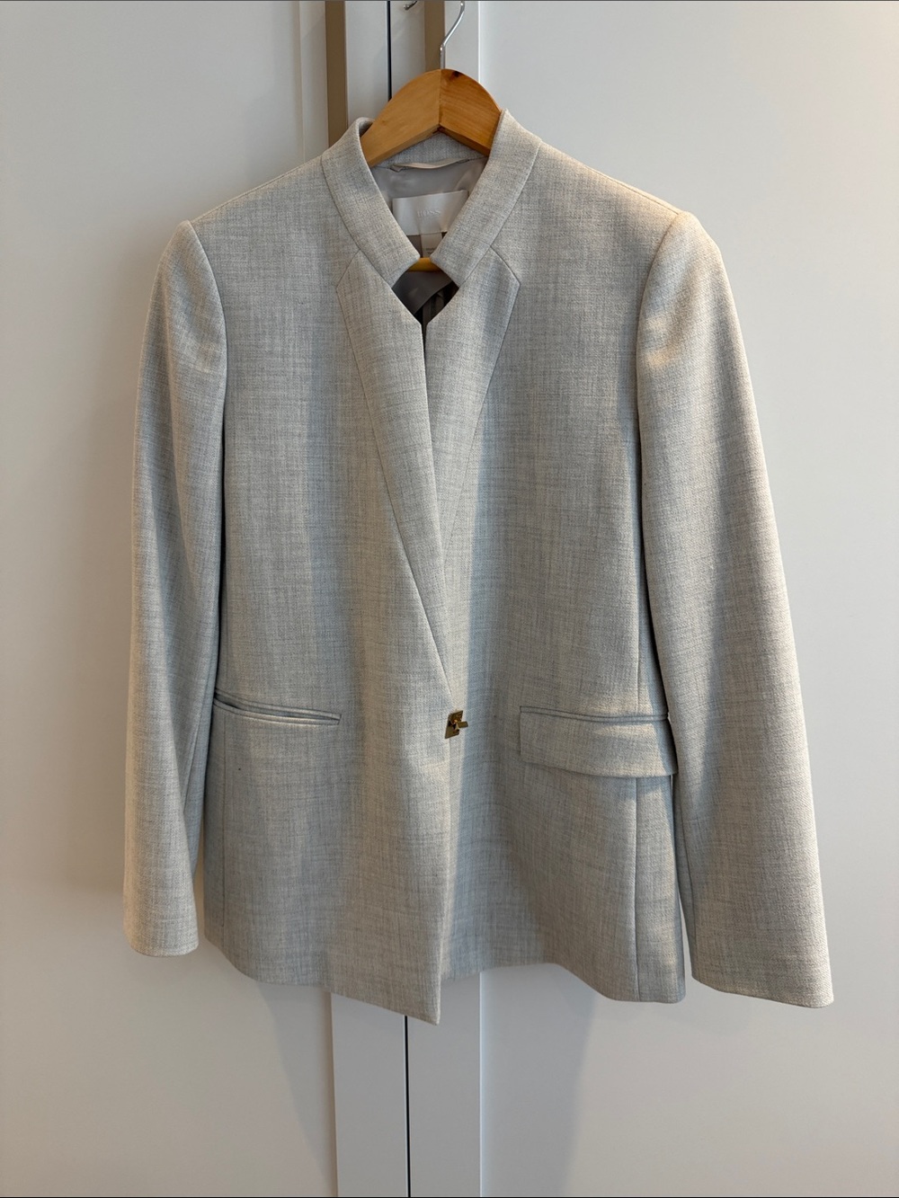 Boss Light Gray Crewneck Blouse